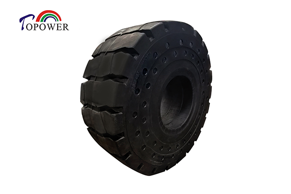 工程车专用实心轮胎26.5-25 负载大 耐磨耐刺穿 适用港口冶金行业